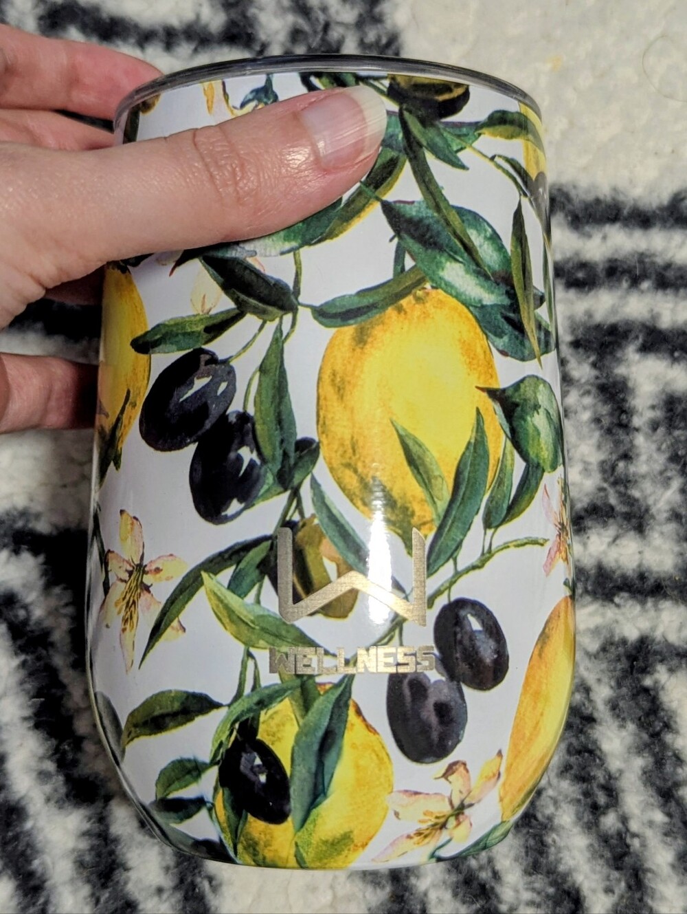 3/$15 🥳 NEW! Wine Travel Tumbler Mug Coffee Tea Drink Fruit Lemon Cup BPA Free